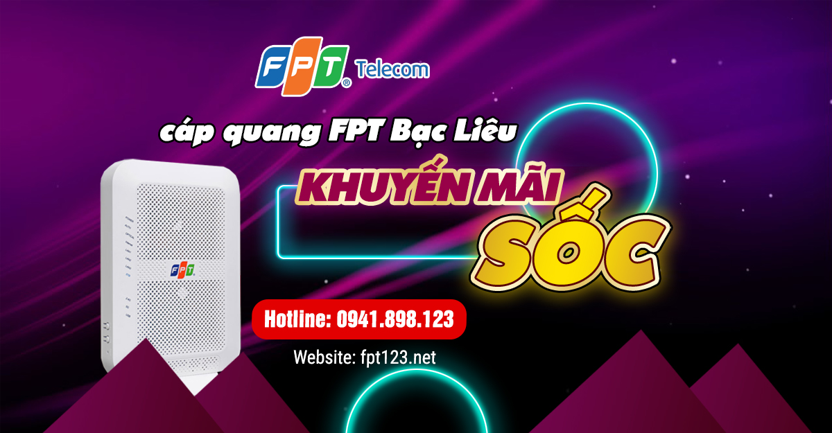 Lắp đặt wifi FPT xã Định Thành A, Đông Hải, Bạc Liêu