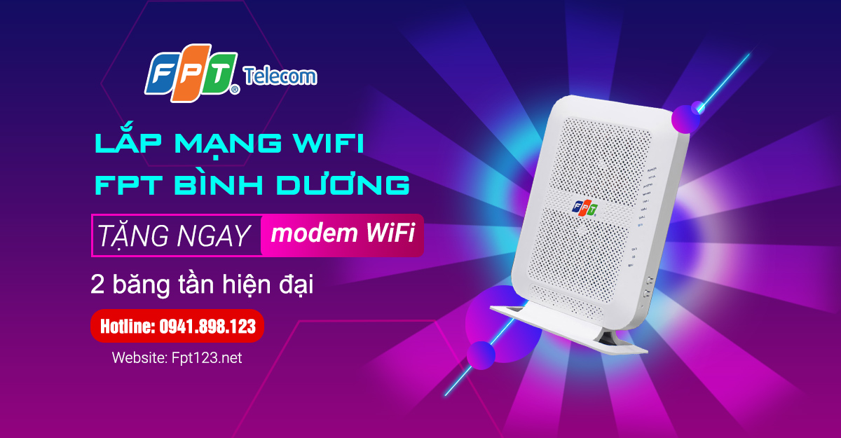 Lắp mạng wifi FPT phường Hòa Phú, Thủ Dầu Một, Bình Dương