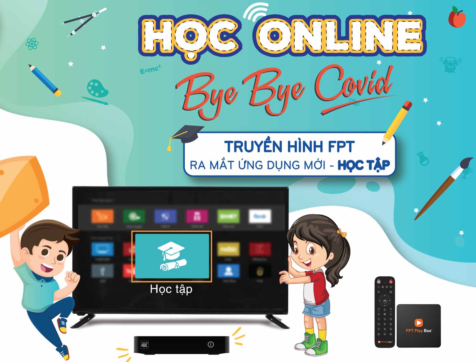 Bổ sung ứng dụng học tập trực tuyến trên truyền hình FPT