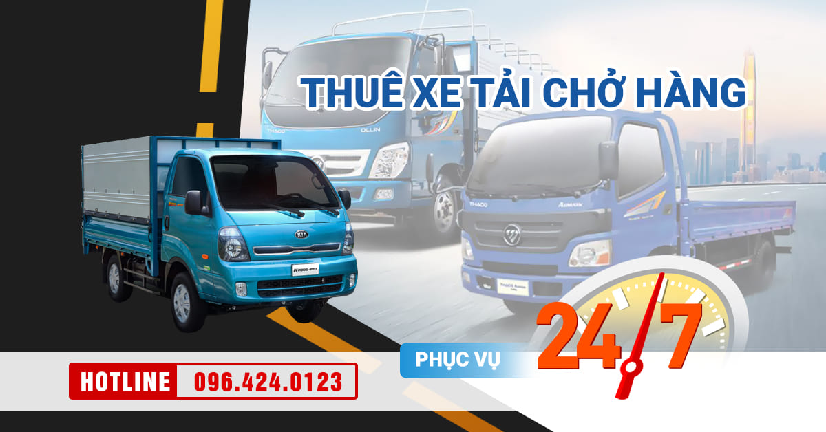 Thuê xe tải chở hàng tại Tiền Giang