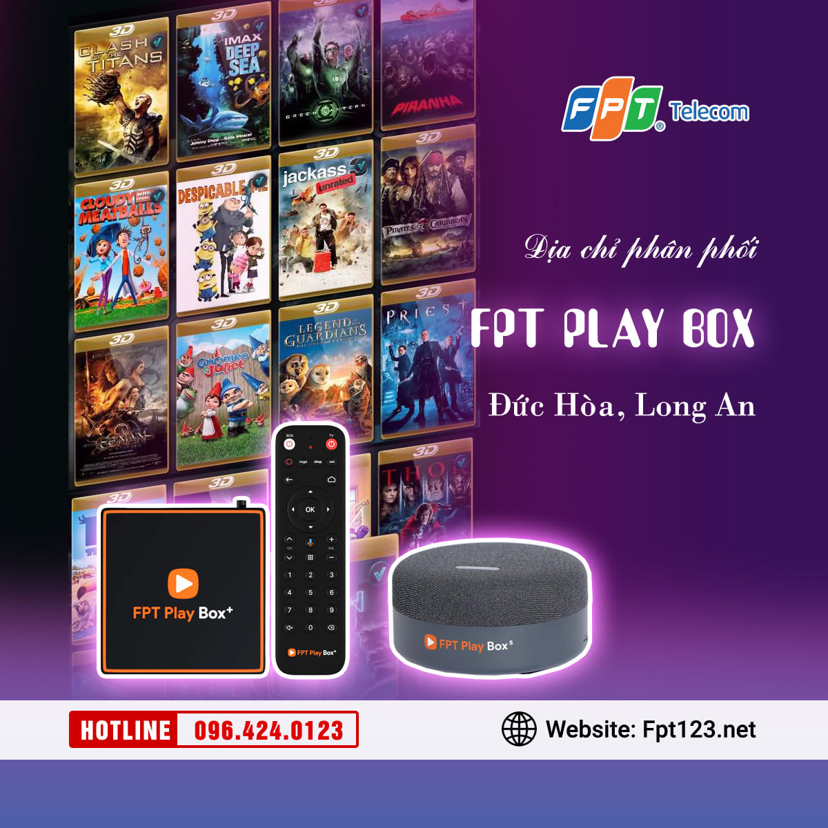 Địa chỉ phân phối FPT Play Box tại Đức Hòa, Long An