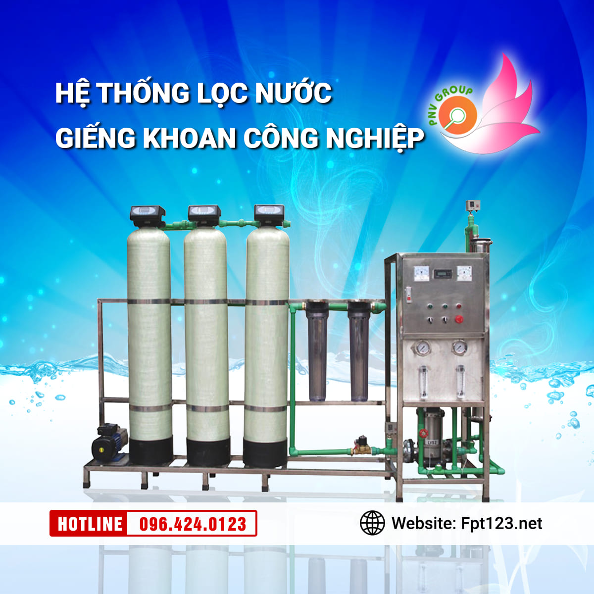 Lắp đặt hệ thống lọc nước giếng khoan tại Quảng Nam